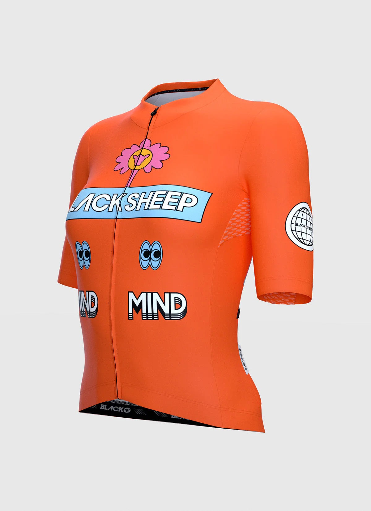 Áo đạp xe Nữ Black Sheep TEAM Jersey - Outside Flame