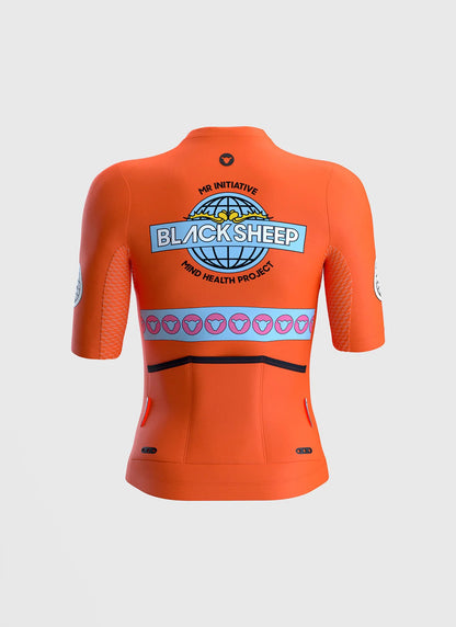Áo đạp xe Nữ Black Sheep TEAM Jersey - Outside Flame