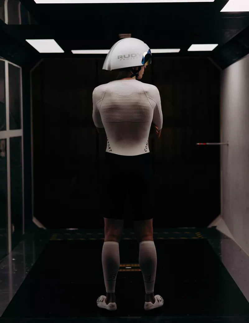 Đồ Ba Môn Nam Compressport Aero Stream SS Trisuit - Trắng/Đen (White/Black)