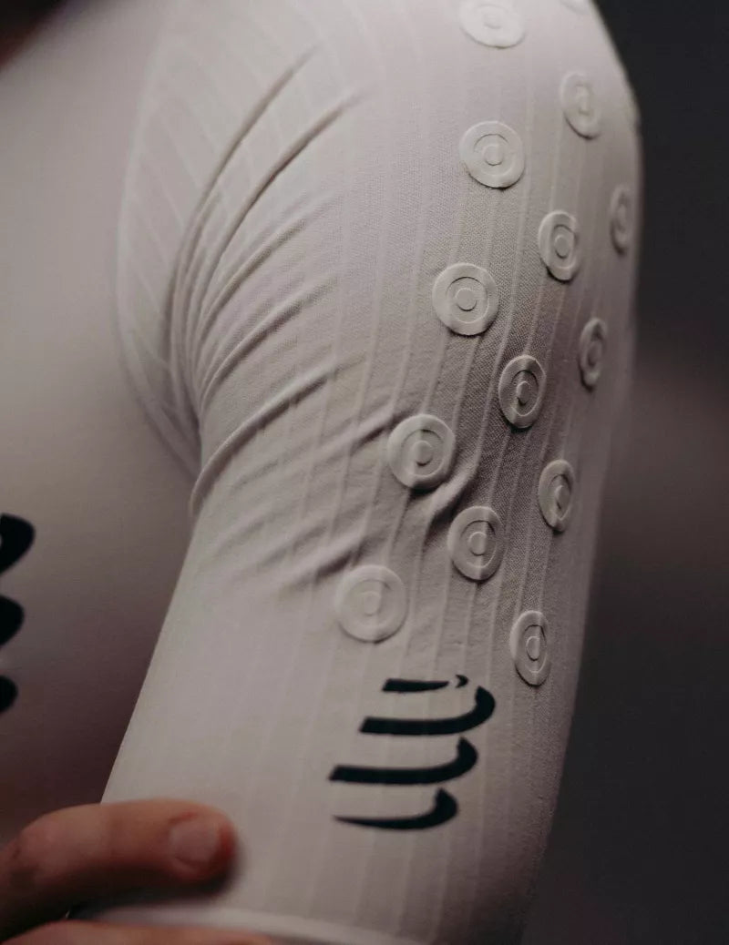 Đồ Ba Môn Nam Compressport Aero Stream SS Trisuit - Trắng/Đen (White/Black)