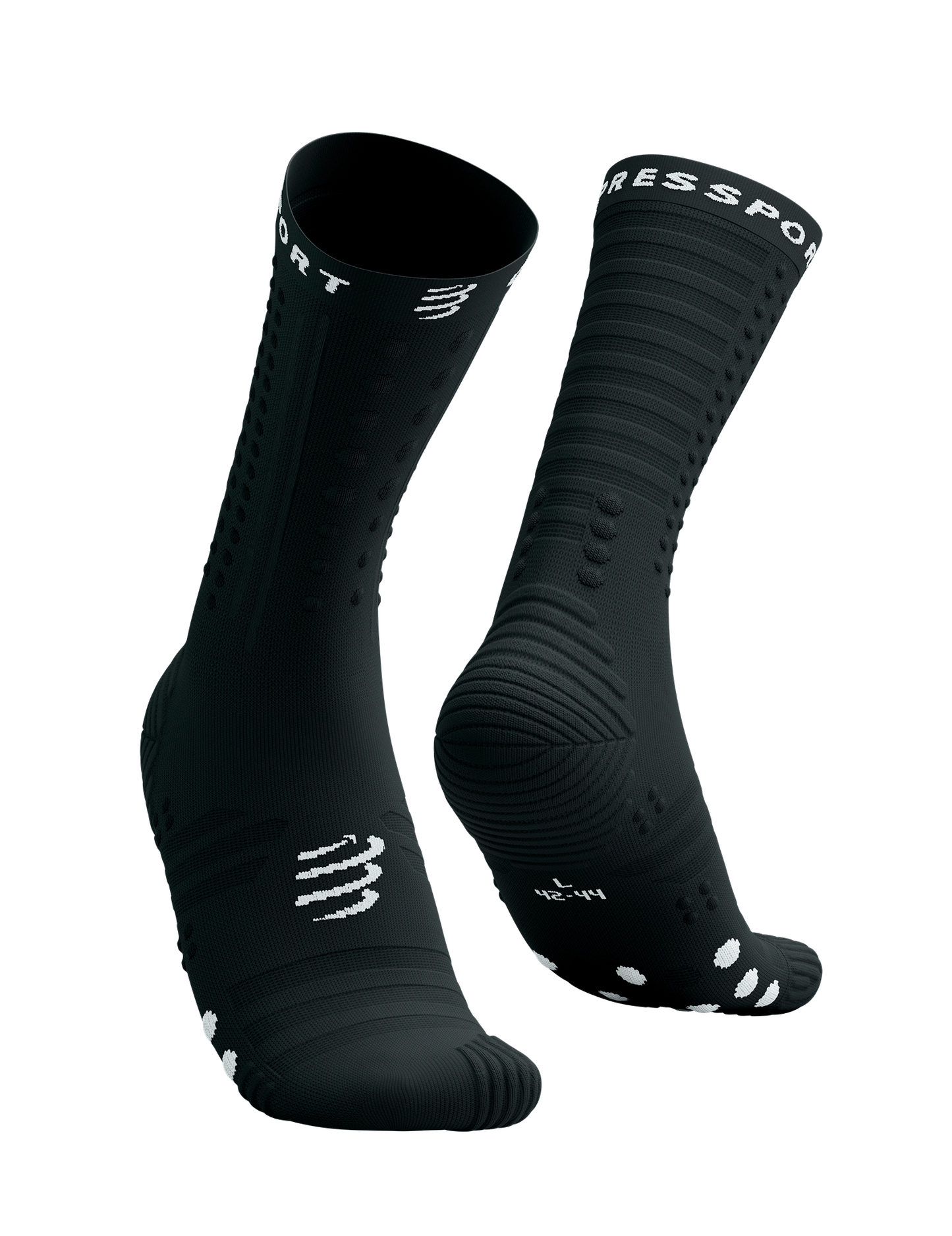 Tất Chạy Bộ Compressport Aero Socks 2.0 - Đen (Black)
