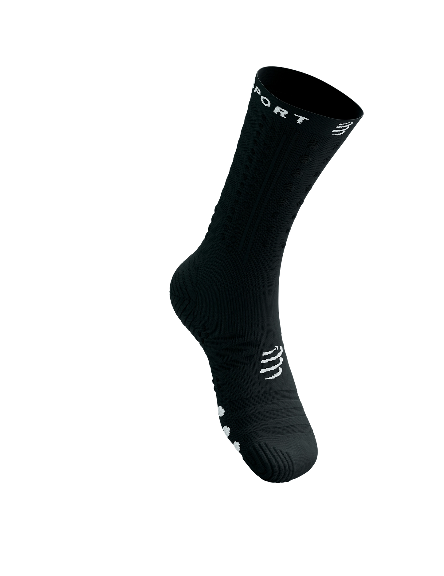 Tất Chạy Bộ Compressport Aero Socks 2.0 - Đen (Black)