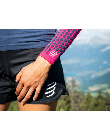 Băng bảo vệ ống tay Compressport Unisex's Arm Force Ultralight - MAGENTA/MOOD INDIGO