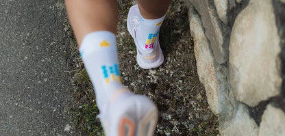 Tất Chạy Bộ Compressport Pro Racing Socks v4.0 Run High IRONMAN 2026 - Trắng