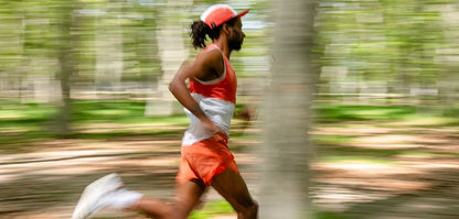 Áo chạy bộ Nam Compressport Performance Singlet - Cam Tigerlily