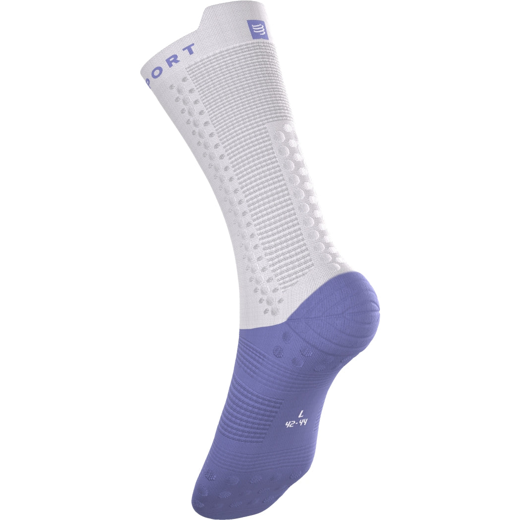 Tất đạp xe Compressport Pro Racing Socks v4.0 Bike IRONMAN - Tím Jacaranda/White