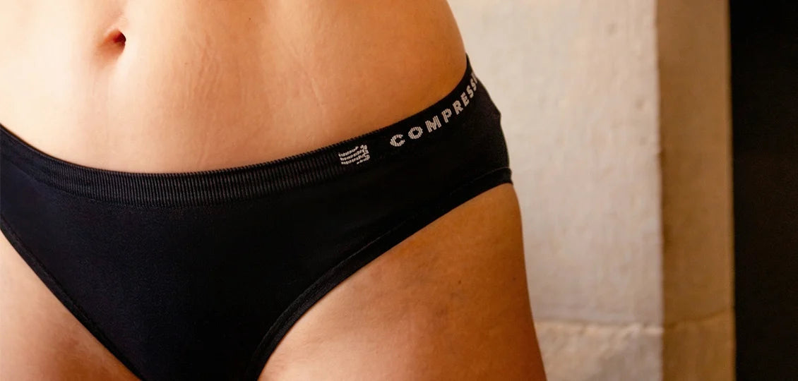 Quần Lót Thể Thao Nữ Compressport Feelfree Seamless Panty - Đen (Black)