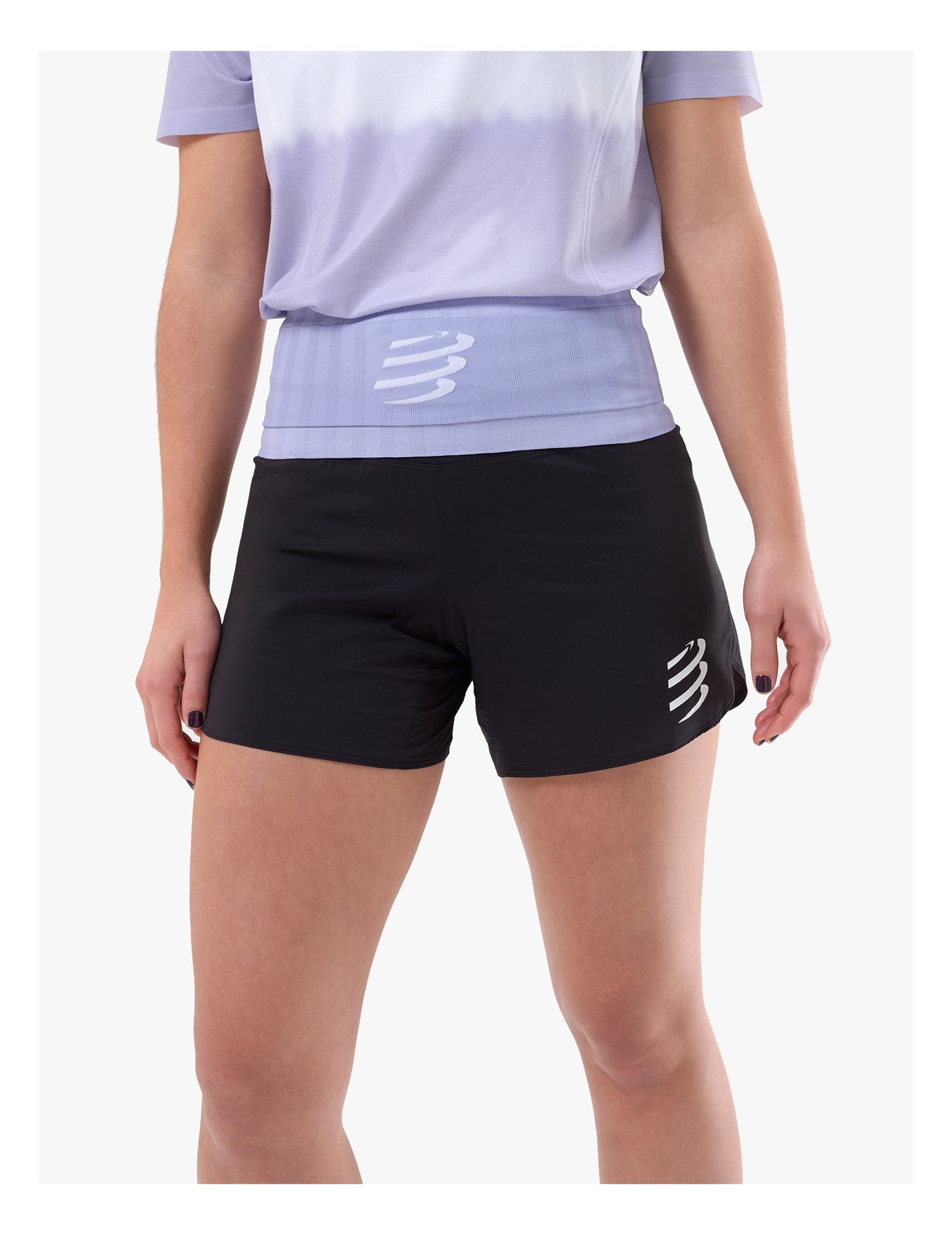 Đai chạy bộ Compressport Unisex's Free Belt - Tím (Orient Blue/Lavender)