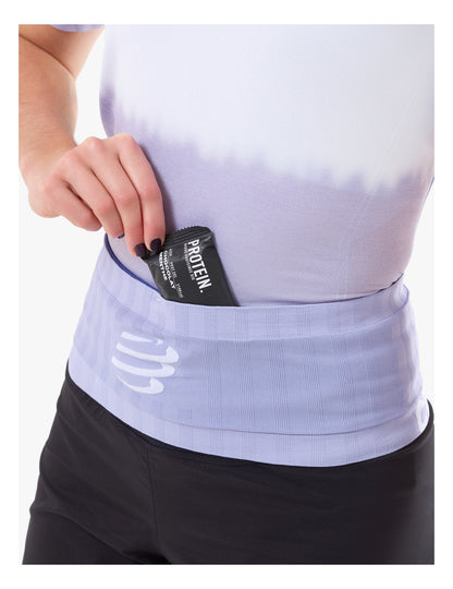 Đai chạy bộ Compressport Unisex's Free Belt - Tím (Orient Blue/Lavender)