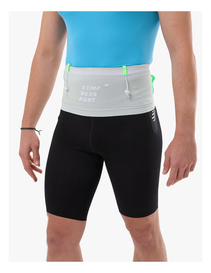 Đai chạy bộ Compressport Unisex's Free Belt Pro - Xám (Violet/Neon Green)