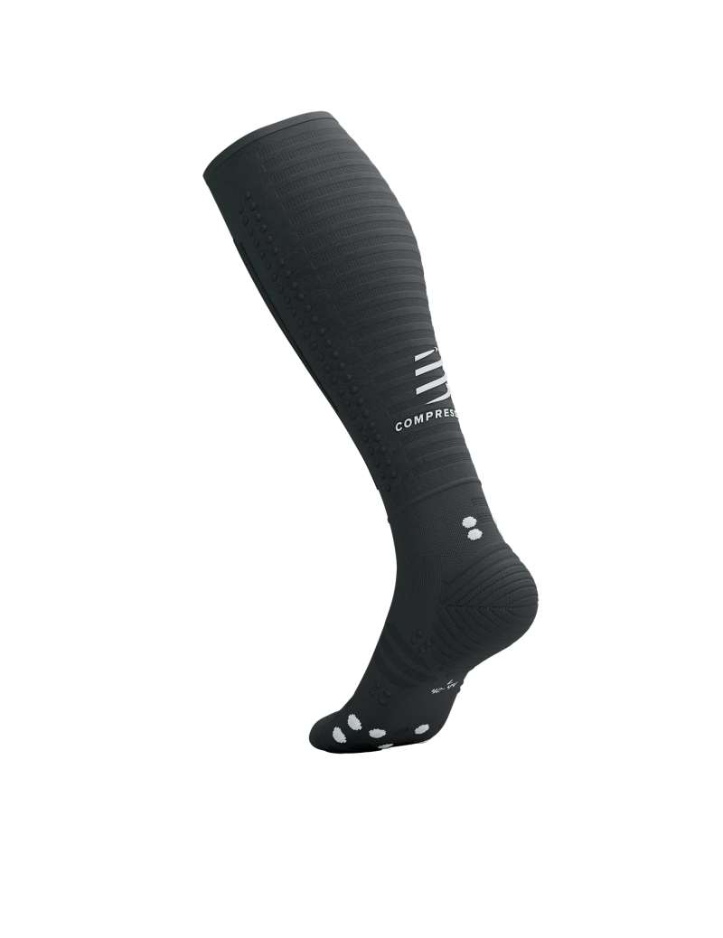 Tất chạy bộ Compressport Full Socks Aero 2.0 - Đen/Trắng (Black/White)