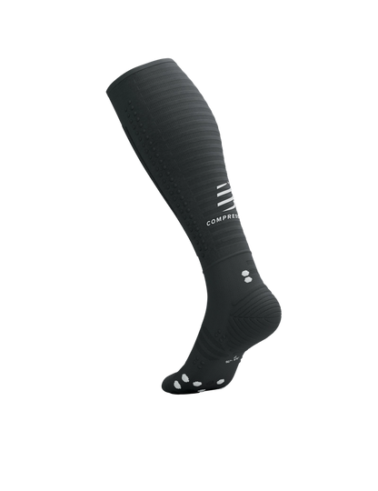 Tất chạy bộ Compressport Full Socks Aero 2.0 - Đen/Trắng (Black/White)
