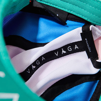 Nón VAGA - Club Cap - Ocean Green/White/Pale Pink/Postal Blue