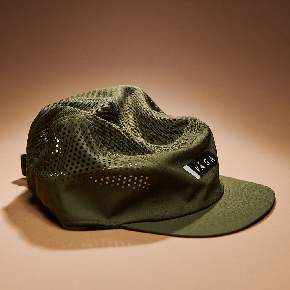 Nón VAGA - Feather Cap - Olive Green/Black/Charcoal/White