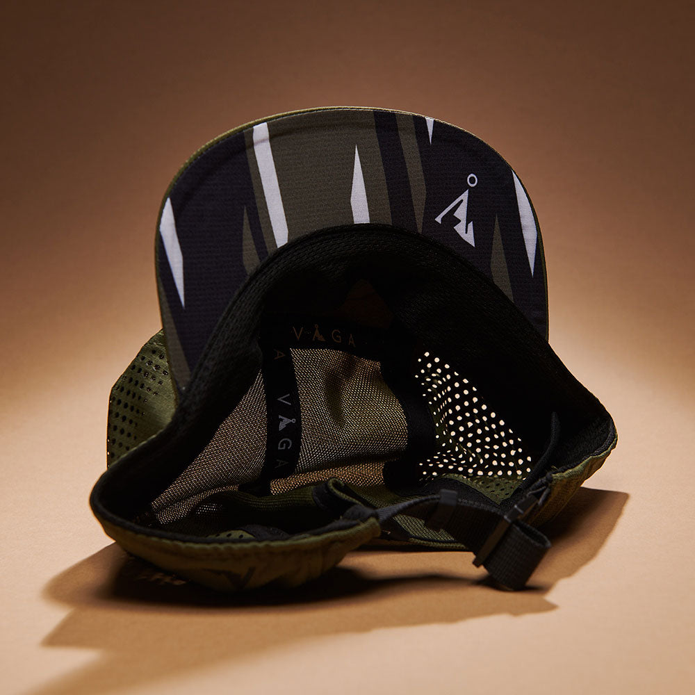 Nón VAGA - Feather Cap - Olive Green/Black/Charcoal/White