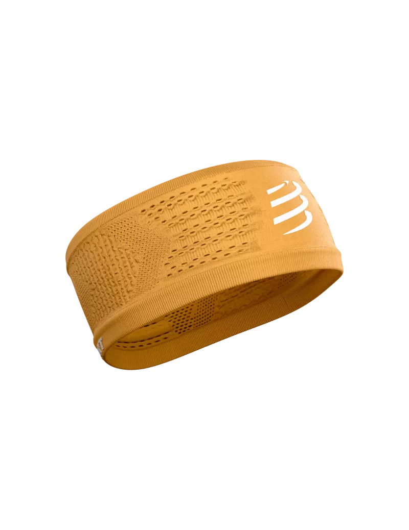 Băng đô thể thao Compressport Unisex's Headband On/Off - Vàng Sunflower