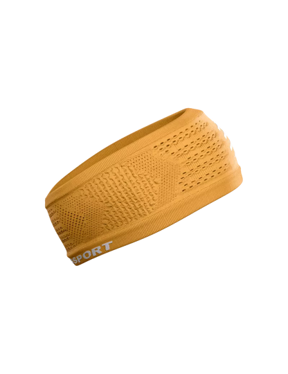 Băng đô thể thao Compressport Unisex's Headband On/Off - Vàng Sunflower