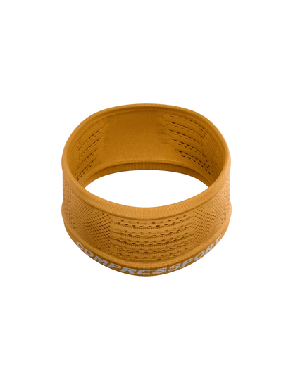 Băng đô thể thao Compressport Unisex's Headband On/Off - Vàng Sunflower