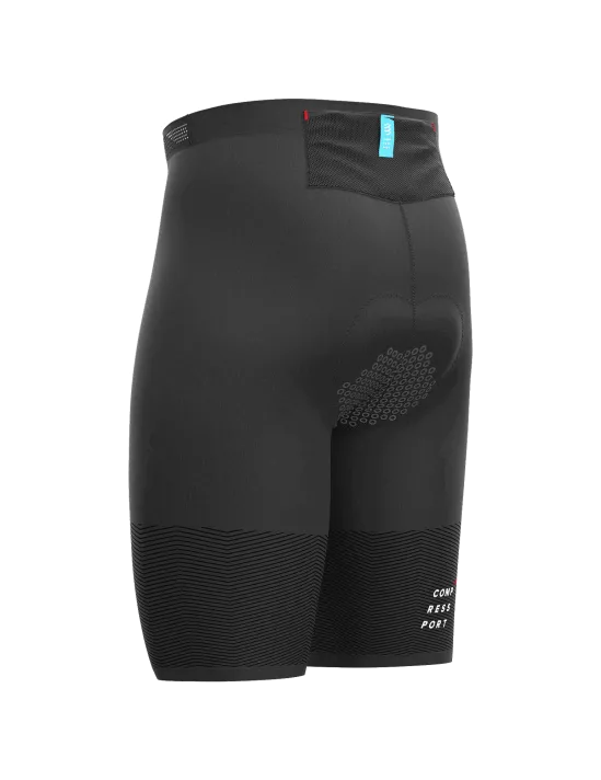 Quần bó cơ Compressport Men's Tri Under Control Short - Đen (Black)