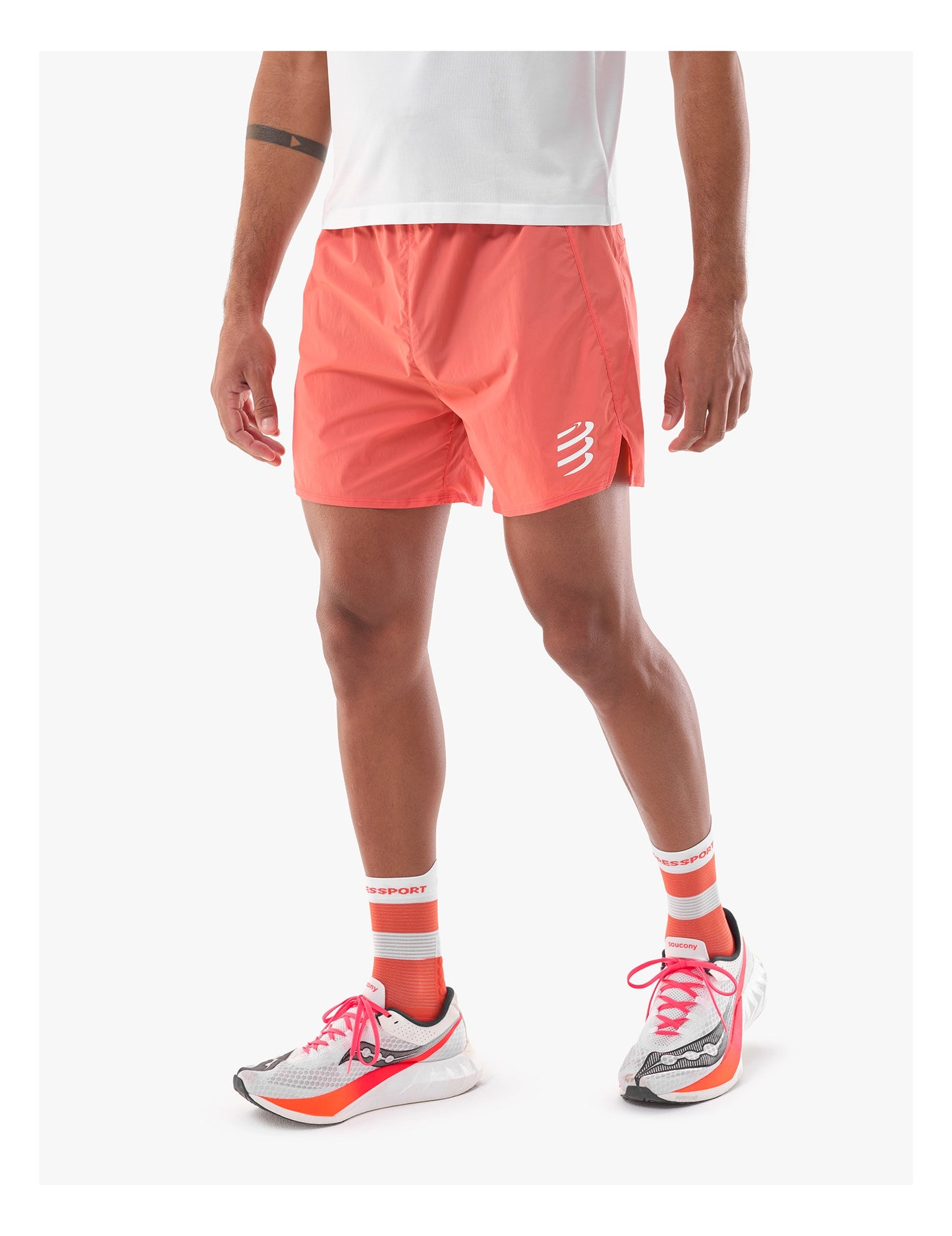 Quần Chạy Bộ Nam Compressport Performance Short - Tigerlily