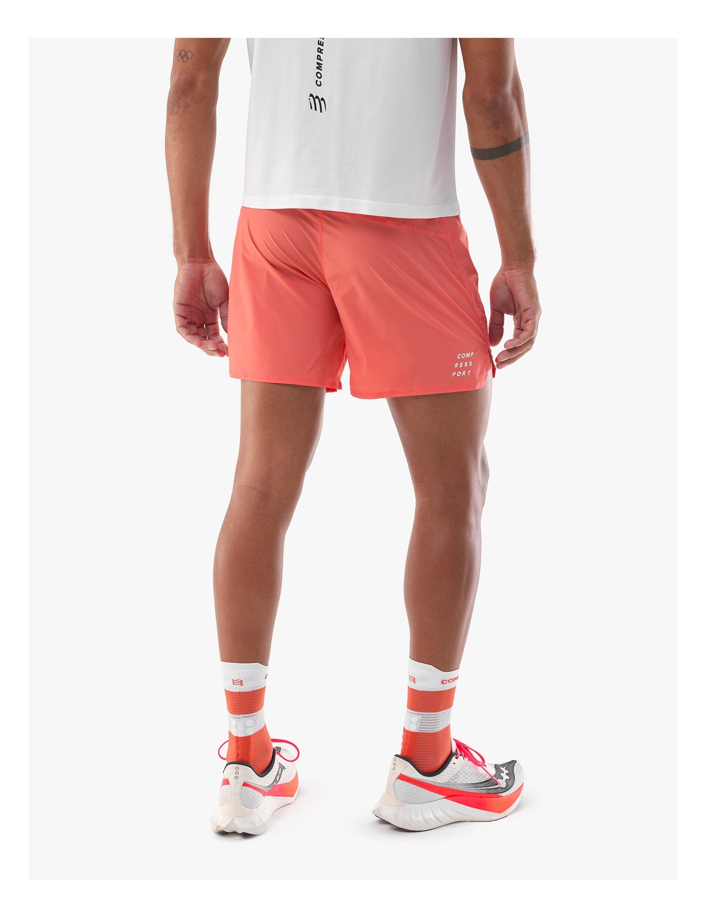 Quần Chạy Bộ Nam Compressport Performance Short - Tigerlily