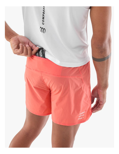 Quần Chạy Bộ Nam Compressport Performance Short - Tigerlily