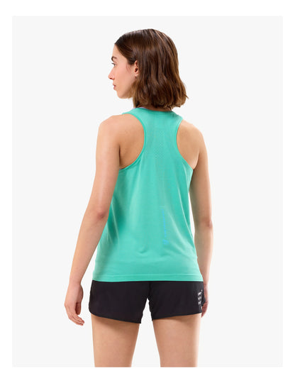 Áo Chạy Bộ Nữ Compressport Performance Singlet - Xanh Pool Blue