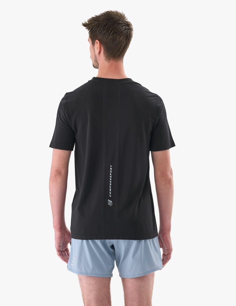 Áo chạy Bộ Nam Compressport Performance SS Tshirt - Đen