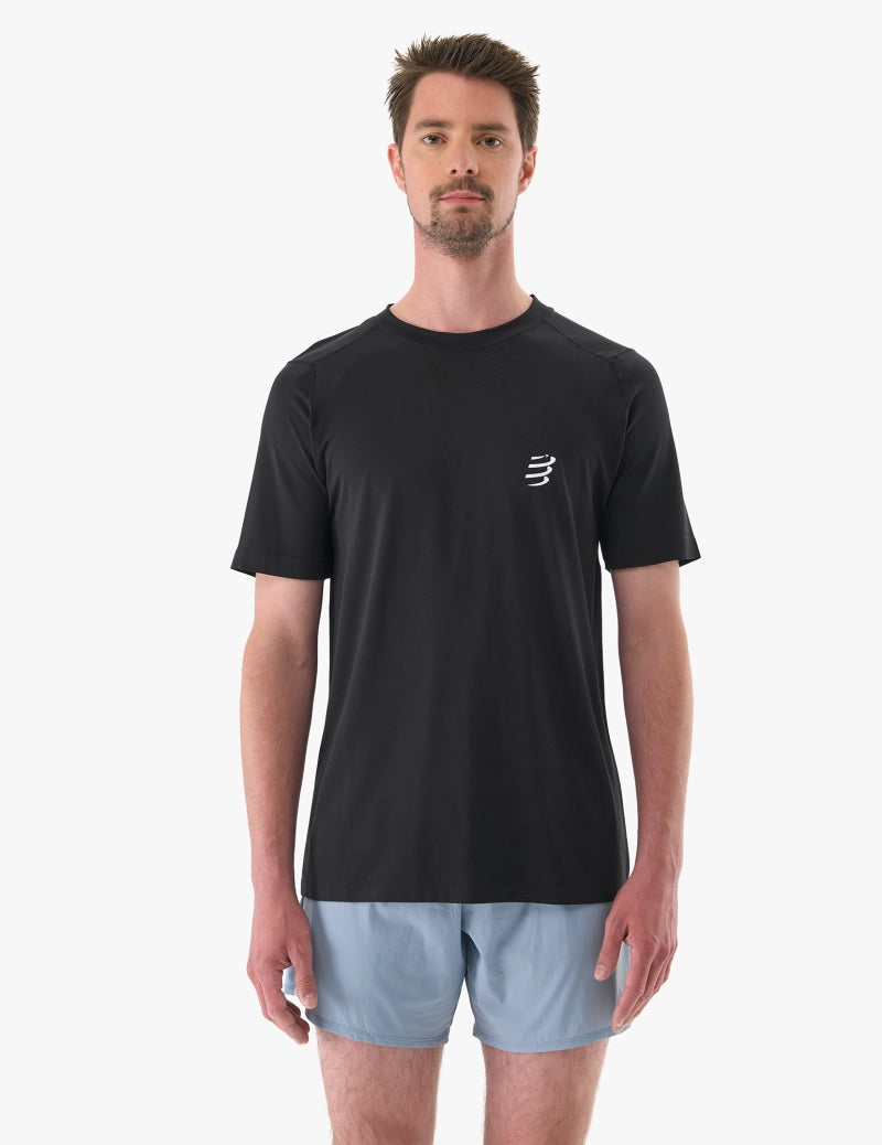 Áo chạy Bộ Nam Compressport Performance SS Tshirt - Đen