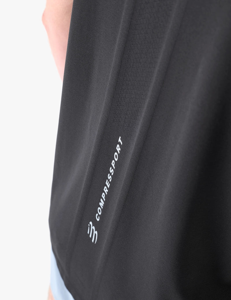 Áo chạy Bộ Nam Compressport Performance SS Tshirt - Đen