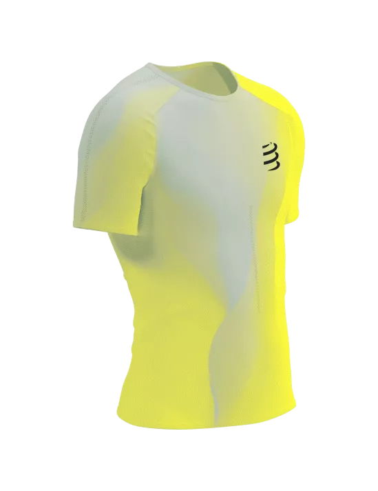 Áo chạy bộ Nam Compressport Performance SS Tshirt - Vàng (Safe Yellow)