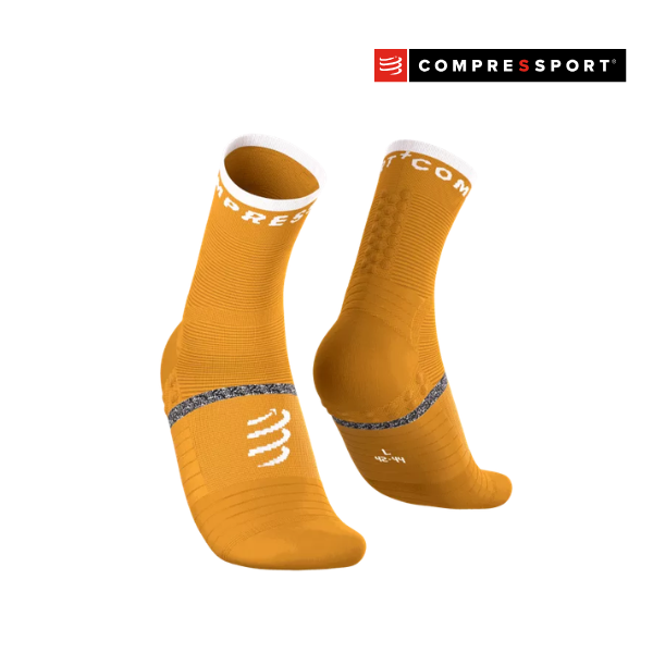 Tất Chạy Bộ Compressport Pro Marathon Socks v2.0 - Vàng Sunflower