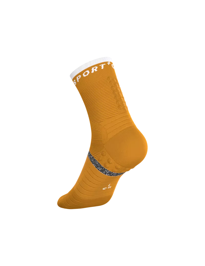 Tất Chạy Bộ Compressport Pro Marathon Socks v2.0 - Vàng Sunflower