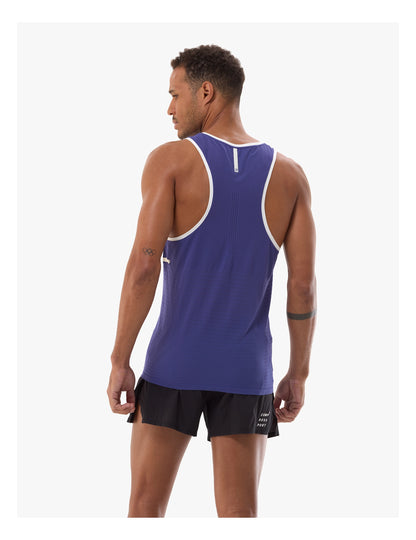 Áo Chạy Bộ Nam Compressport Pro Racing Singlet - Orient Blue