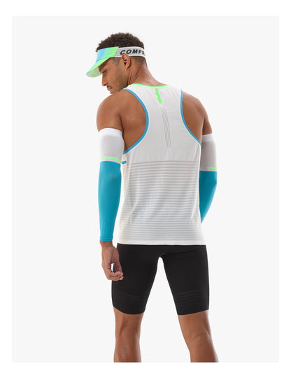 Áo Chạy Bộ Nam Compressport Pro Racing Singlet - Trắng (Star/White)