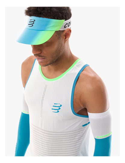 Áo Chạy Bộ Nam Compressport Pro Racing Singlet - Trắng (Star/White)