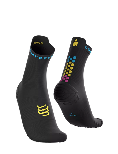 Tất Chạy Bộ Compressport Pro Racing Socks v4.0 Run High IRONMAN 2026 - Đen