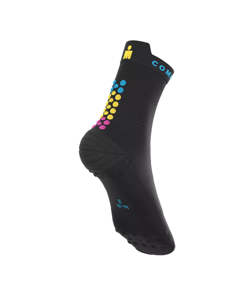 Tất Chạy Bộ Compressport Pro Racing Socks v4.0 Run High IRONMAN 2026 - Đen
