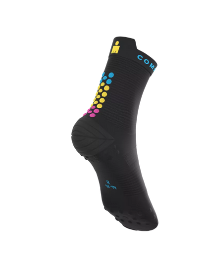 Tất Chạy Bộ Compressport Pro Racing Socks v4.0 Run High IRONMAN 2026 - Đen