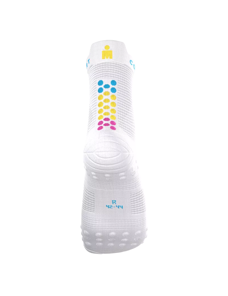 Tất Chạy Bộ Compressport Pro Racing Socks v4.0 Run High IRONMAN 2026 - Trắng
