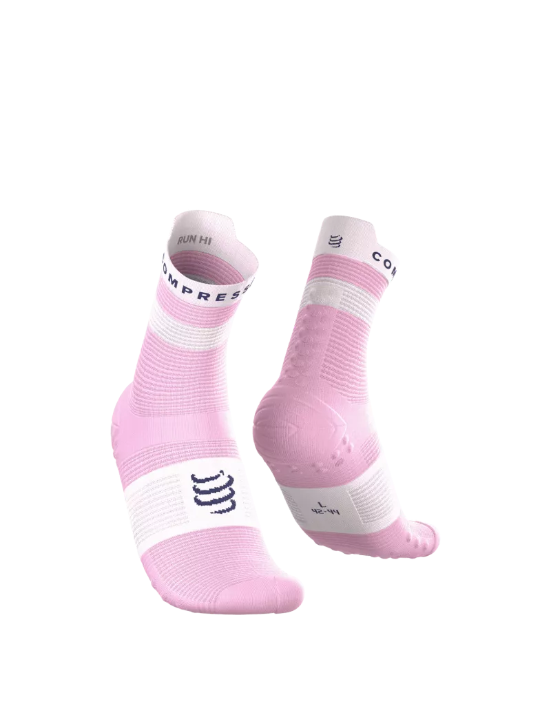 Tất Chạy Bộ Compressport Pro Racing Socks v4.0 Run High - Hồng Orchid (Orchid/White)