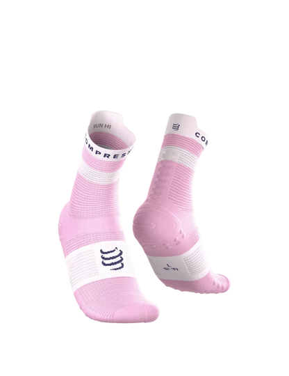 Tất Chạy Bộ Compressport Pro Racing Socks v4.0 Run High - Hồng Orchid (Orchid/White)