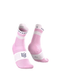 Tất Chạy Bộ Compressport Pro Racing Socks v4.0 Run High - Hồng Orchid (Orchid/White)