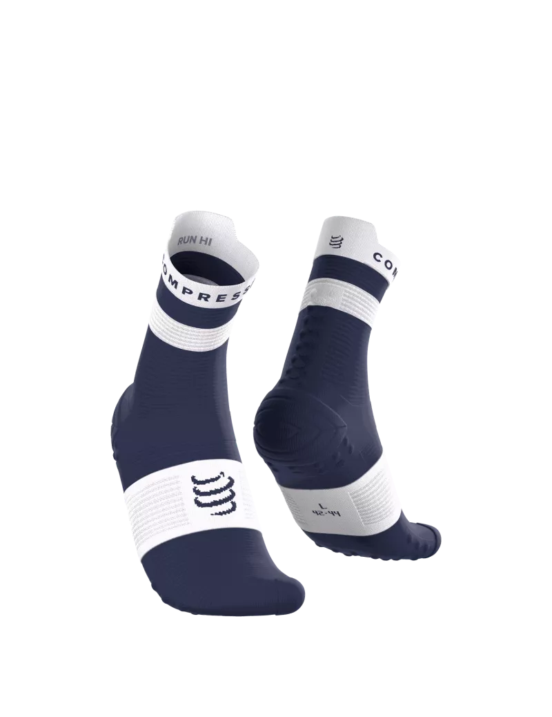 Tất Chạy Bộ Compressport Pro Racing Socks v4.0 Run High - Xanh/Đen
