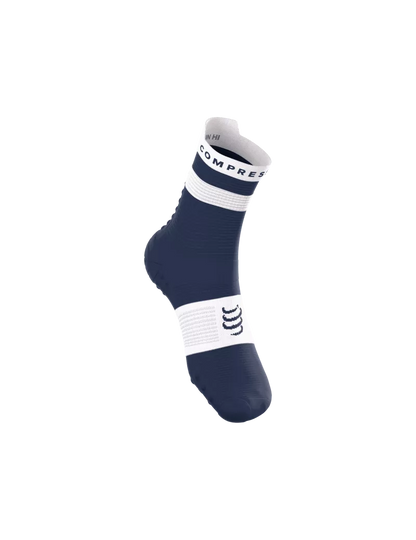 Tất Chạy Bộ Compressport Pro Racing Socks v4.0 Run High - Xanh/Đen
