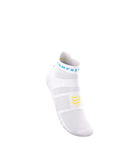 Tất Chạy Bộ Compressport Pro Racing Socks v4.0 Run Low IRONMAN 2026 - Trắng