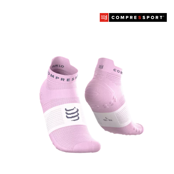 Tất Chạy Bộ Compressport Pro Racing Socks v4.0 Run Low - Hồng Orchid