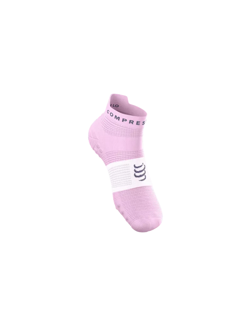 Tất Chạy Bộ Compressport Pro Racing Socks v4.0 Run Low - Hồng Orchid