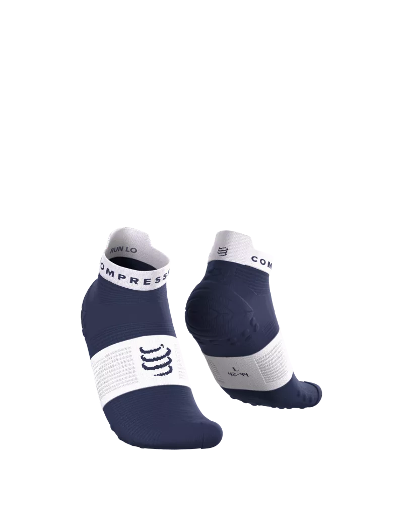 Tất Chạy Bộ Compressport Pro Racing Socks v4.0 Run Low - Xanh/Đen