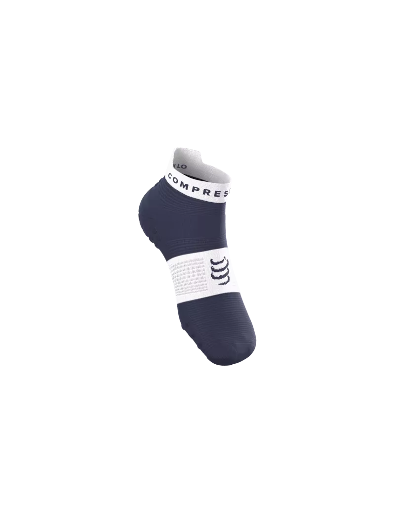 Tất Chạy Bộ Compressport Pro Racing Socks v4.0 Run Low - Xanh/Đen